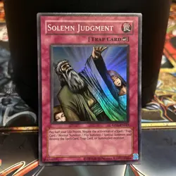 Solemn Judgement RP01-EN045 Super Rare Retro Pack Reprint Gem Mint 💎 - Image 1
