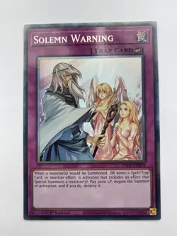 Solemn Warning - RA02-EN078 - Collector's Rare - 1st Edition - Yugioh - Image 1