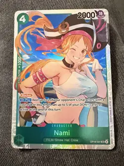 🔥🔥🔥 Nami OP14-031 (SR) The Azure Sea’s Seven One Piece TCG English 🔥🔥🔥 - Image 1