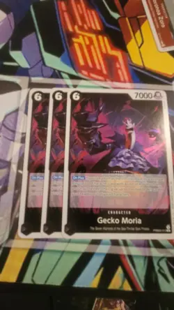 One Piece TCG PRB02-013 Foil English Gecko Moria 3x - Image 1