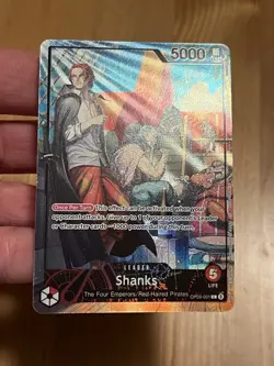 2025 One Piece Shanks PSA Magazine Exclusive Promo OP09-001 Damaged See Photos - Image 3