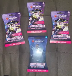 MTG KAMIGAWA NEON DYNASTY 1-Pck 15 Card Booster+3 Pck Set Booster{12Cards Each} 195166103341 - Image 1