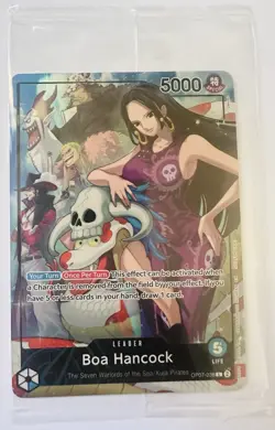 Boa Hancock OP07-038 ONE PIECE 2025 PSA Magazine SEALED Promo Foil Card - Image 1