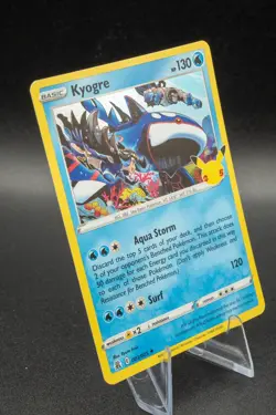 Pokemon TCG 25th Anniversary Celebrations Kyogre Holo Rare Card 003/025 NM - M - Image 4