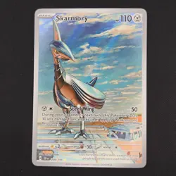 Pokemon TCG Card Skarmory 209/191 Sv08: Surging Sparks Illustration Rare - NM - Image 1
