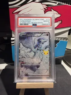 PSA 10 Reshiram Celebrations 113/114 Classic Collection Holo Pokemon Card TCG - Image 1