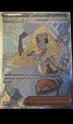 Pokemon TCG Lillie's Determination Trainer Card Holo Rare 169/132 NM - Image 2