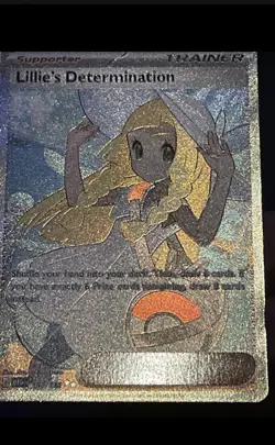 Pokemon TCG Lillie's Determination Trainer Card Holo Rare 169/132 NM - Image 3