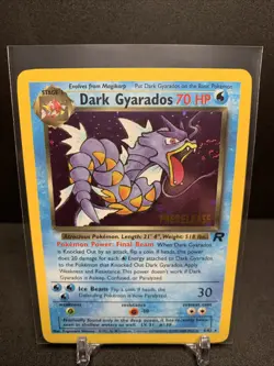 Pokemon TCG Dark Gyarados Holo Card 8/82 Pre-Release WOTC Promo LP Vintage 99-00 - Image 1