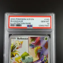 PSA 10 Bulbasaur 143/142 Pokemon Stellar Crown IR Full Art Holo Card - Image 2