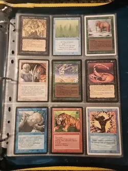 Vintage Magic The Gathering Collection Card Lot MTG 1993-1998 Pre-Rarity Symbol - Image 1