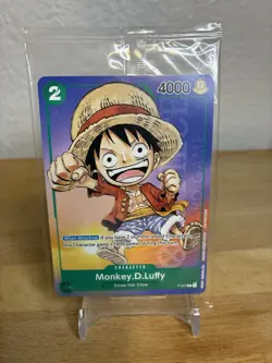 One Piece Card Game - Monkey D. Luffy Bandai Fest 24-25 P-037 Sealed NonFoil - Image 1