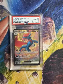 Pokemon TCG Salamence EX Dragon Card 187/159 Journey Together PSA 10 Gem Mint - Image 2