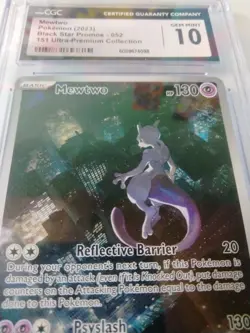 🤩👉Mewtwo 052 Sv: Scarlet & Violet Promo Cards Holo CGC GEM MINT 10 🤩🤩 - Image 2