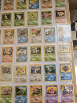 Pokemon 1998 Base 1st Edition Authentic Original Cards In Hard Sleeved Over 150 - Image 2