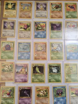 Pokemon 1998 Base 1st Edition Authentic Original Cards In Hard Sleeved Over 150 - Image 5