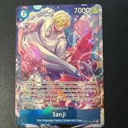 Sanji OP11-051 SR Alt Art A Fist of Divine Speed ONE PIECE Card NM English - Image 1