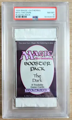 MTG - The Dark - Sealed Booster Pack - PSA 8. More MTG In My Store. - Image 1