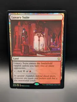 MTG - Luxury Suite - FOIL - Land (B/R) - CLB #355 - Rare - NM - Image 1