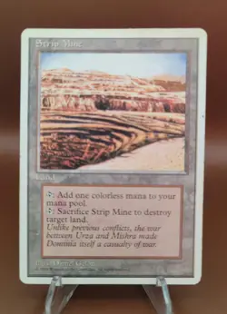 Strip Mine x1 MTG 4th Edition Fourth Magic Heavy Play HP English - Image 1