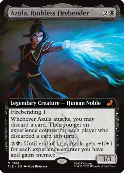 x1 Azula, Ruthless Firebender - Extended Art M MTG Avatar: The Last Airbender: E - Image 1