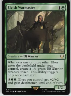 Magic the Gathering TCG Elvish Warmaster R Commander: The Lord of the Rings: Tal - Image 1