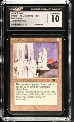 Ivory Tower, Antiquities Mtg. CGC 10 Gem Mint! - Image 1
