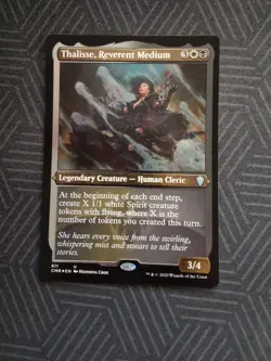 mtg thalisse, reverent medium foil etched commander legends - Image 1