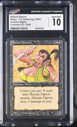 Hasran Ogress, Arabian Nights MTG. Just graded. CGC 10 Gem Mint! - Image 1