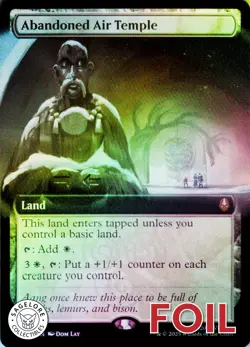 MTG Abandoned Air Temple (Extended Art) (386) | NM Foil | Avatar {TLA} - Image 1