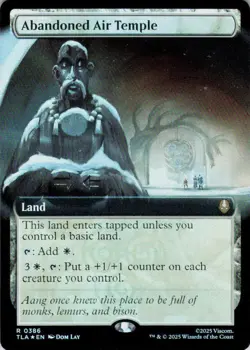 MTG Abandoned Air Temple (Extended Art) (386) | NM Foil | Avatar {TLA} - Image 2