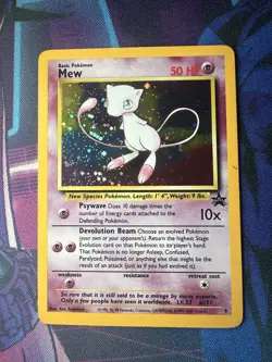 Pokemon TCG Mew Holo Black Star Promo #9 Vintage Rare Card MP/LP - Image 1