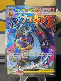 Mega Charizard X ex 023 Pokemon TCG Me: Mega Evolution Black Star Promo Holo - Image 1