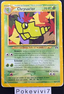 Carte Pokemon CHRYSACIER 42/75 Unco NEO DISCOVERY Wizards FR OCCASION - Image 1