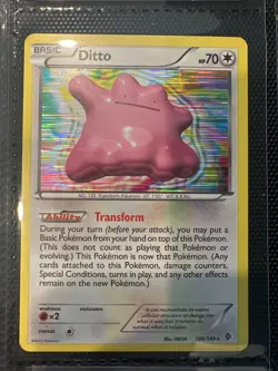 Ditto & Suicune promo paired pokemon cards - Image 1