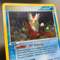 Delibird 21/109 EX Team Rocket Returns REVERSE HOLO RARE Stamped Pokemon Card LP - Image 4