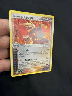 Pokemon TCG Team Magma's Aggron 7/95 EX Team Magma vs Team Aqua Holo Card MP - Image 2