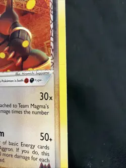 Pokemon TCG Team Magma's Aggron 7/95 EX Team Magma vs Team Aqua Holo Card MP - Image 3