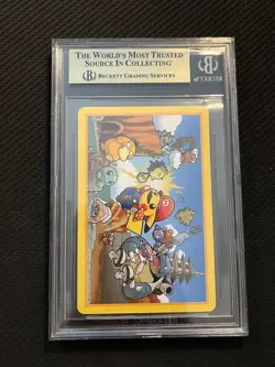 2016 Pokemon Center Mario Pikachu Playing Card - 6 Of Hearts BGS 10 Pristine - Image 3