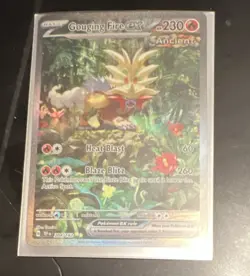 Pokemon Gouging Fire ex 204/162 Temporal Forces Holo Double Rare Basic 230HP - Image 1