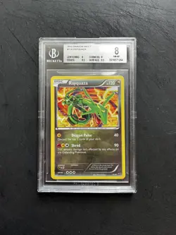 Rayquaza Holo Rare 2012 Pokemon TCG B & W Dragon Vault #11A Vintage BGS 8 - Image 1