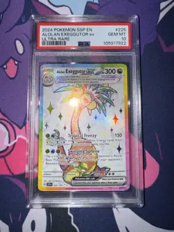 2024 POKEMON SSP EN-SURGING SPARKS ULTRA RARE #225 ALOLAN EXEGGUTOR EX PSA 10 - Image 1