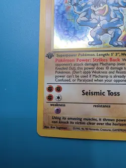 Pokemon Machamp 1st Edition 8/102 Unlimited Base Set 1999 Holo - Image 5