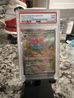 Pokemon TCG Venusaur EX 198/165 Scarlet & Violet 151 Sir Secret Rare PSA 9 - Image 1