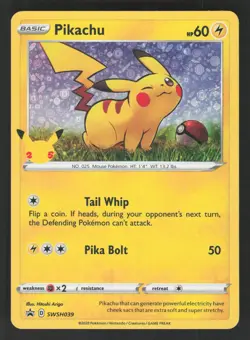 Pikachu SWSH039 General Mills Pokemon TCG Promo NM - Image 1