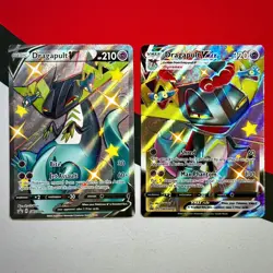 Shiny Dragapult V & VMAX x2 SWSH096 097 Pokemon PACK FRESH - Image 1