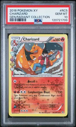 2016 POKEMON XY GENERATIONS RADIANT COLL #RC5 CHARIZARD PSA 10 - Image 1