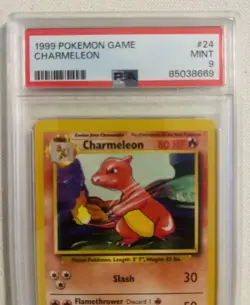 PSA 9 MINT 1999 POKEMON GAME 24 CHARMELEON SHADOWLESS - Image 2