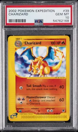 2002 POKEMON EXPEDITION #39 CHARIZARD PSA 10 - Image 1