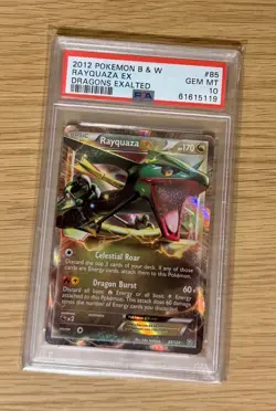 2012 Pokemon B&W Rayquaza EX #85 Dragons Exalted - PSA 10 - Image 1